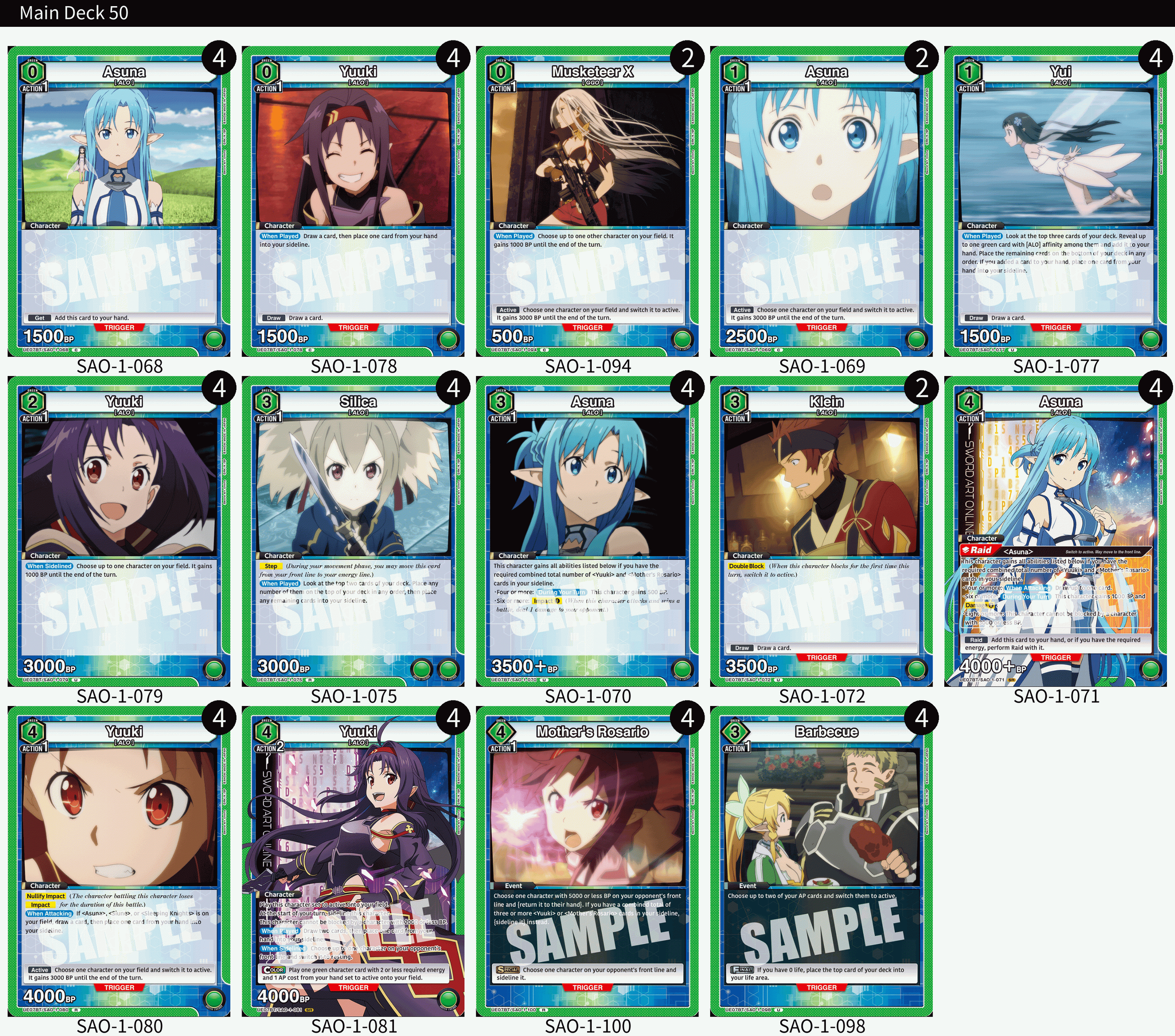 UNION ARENA: Every Sword Art Online Deck, Ranked — Joseph Writer